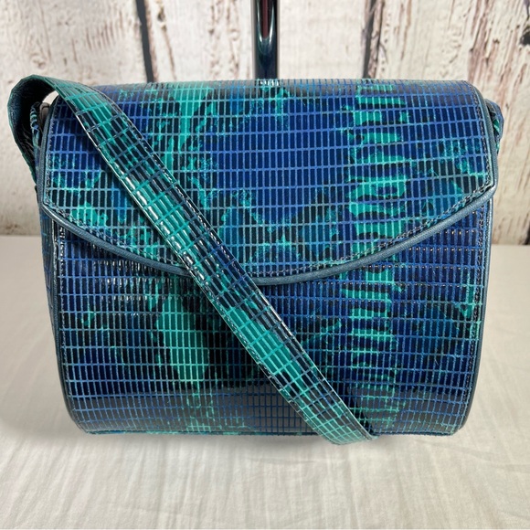 Vintage Stuart Weitzman Snakeskin Leather Spain Structured Shoulder Purse Bag - Picture 4 of 15